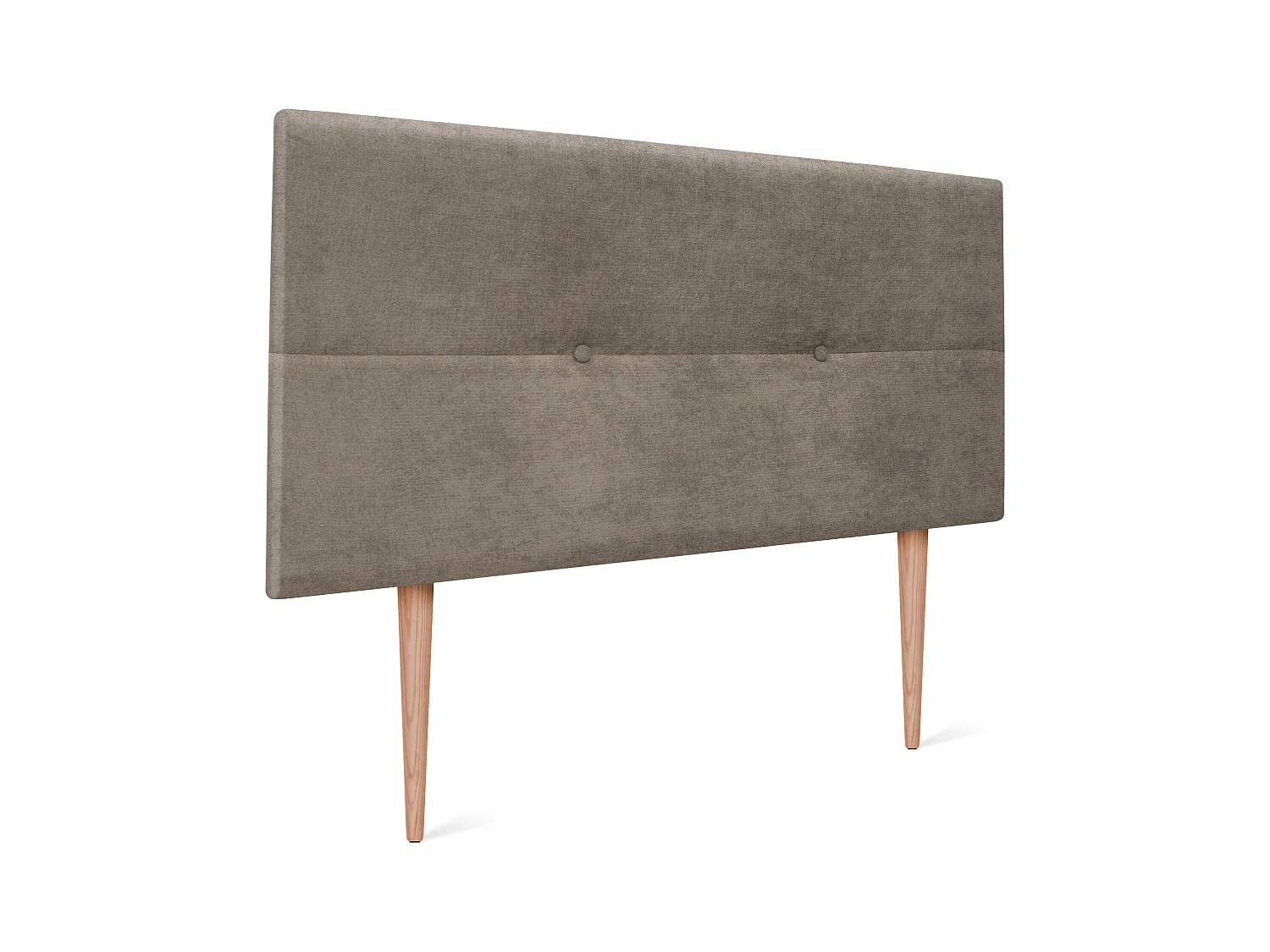 DHOME Tête de lit en tissu Aqualine avec Boutons 105x105cm avec pieds Lits 105 - Terre
