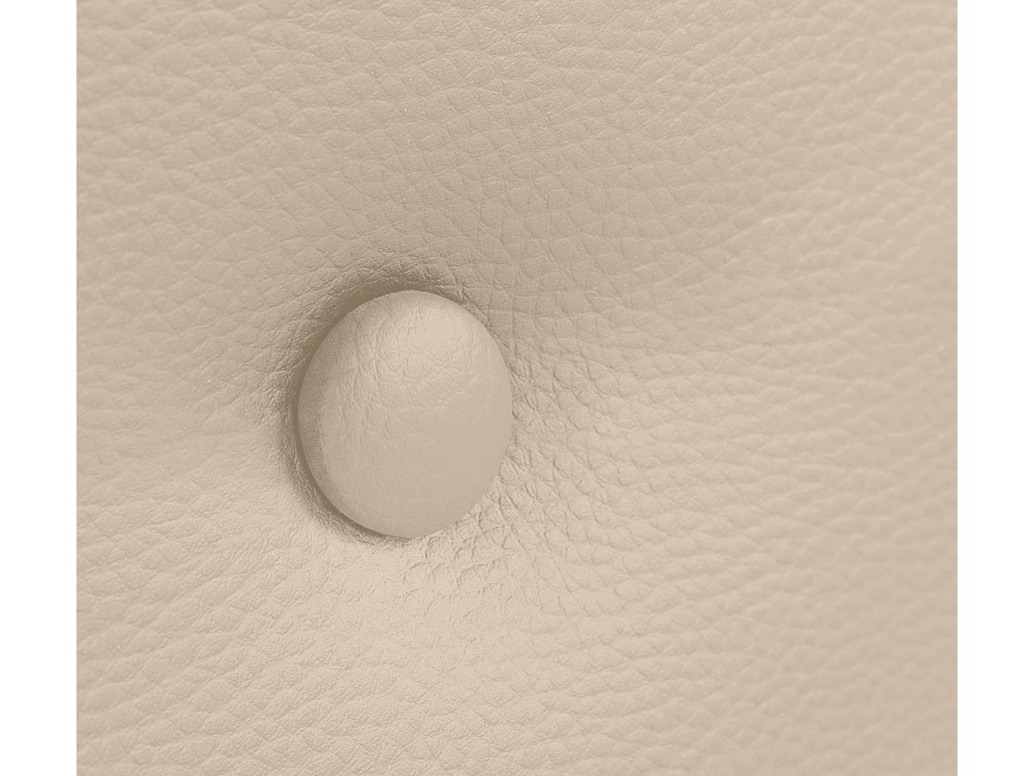 DHOME Kopfteil aus glattem Kunstleder mit Knöpfen 135x105cm Mit Beinen Betten 120/135 - Beige