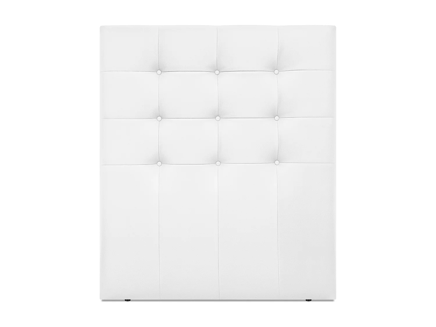 DHOME Cabeceira de  Couro sintético Capitoné Até o chão 95x120cm Camas 90 - Blanco