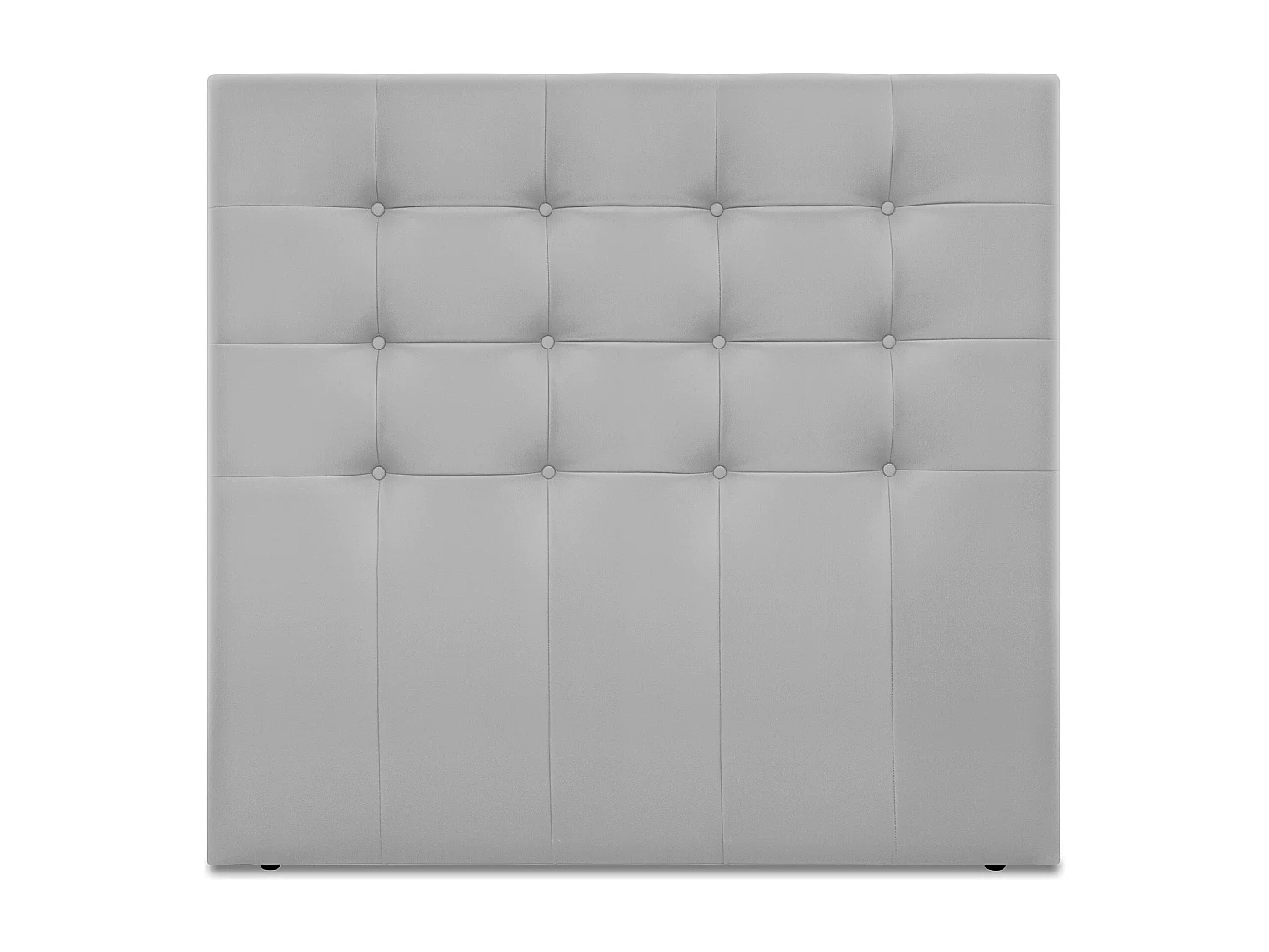 DHOME Cabeceira de  Couro sintético Capitoné Até o chão 160x120cm Camas 150/160 - Cinza claro