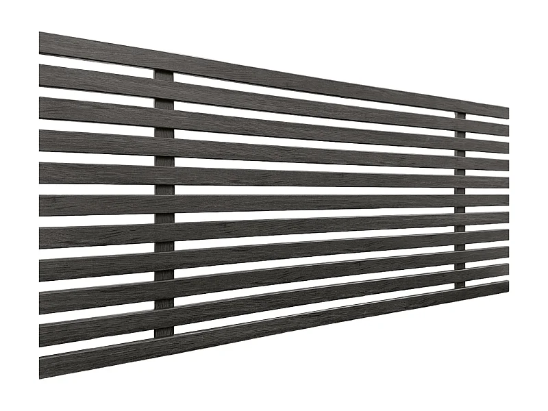 DHOME Cabecero de Madera reciclada DM Estilo Japones 105x46cm Camas 105 - Ceniza Madera