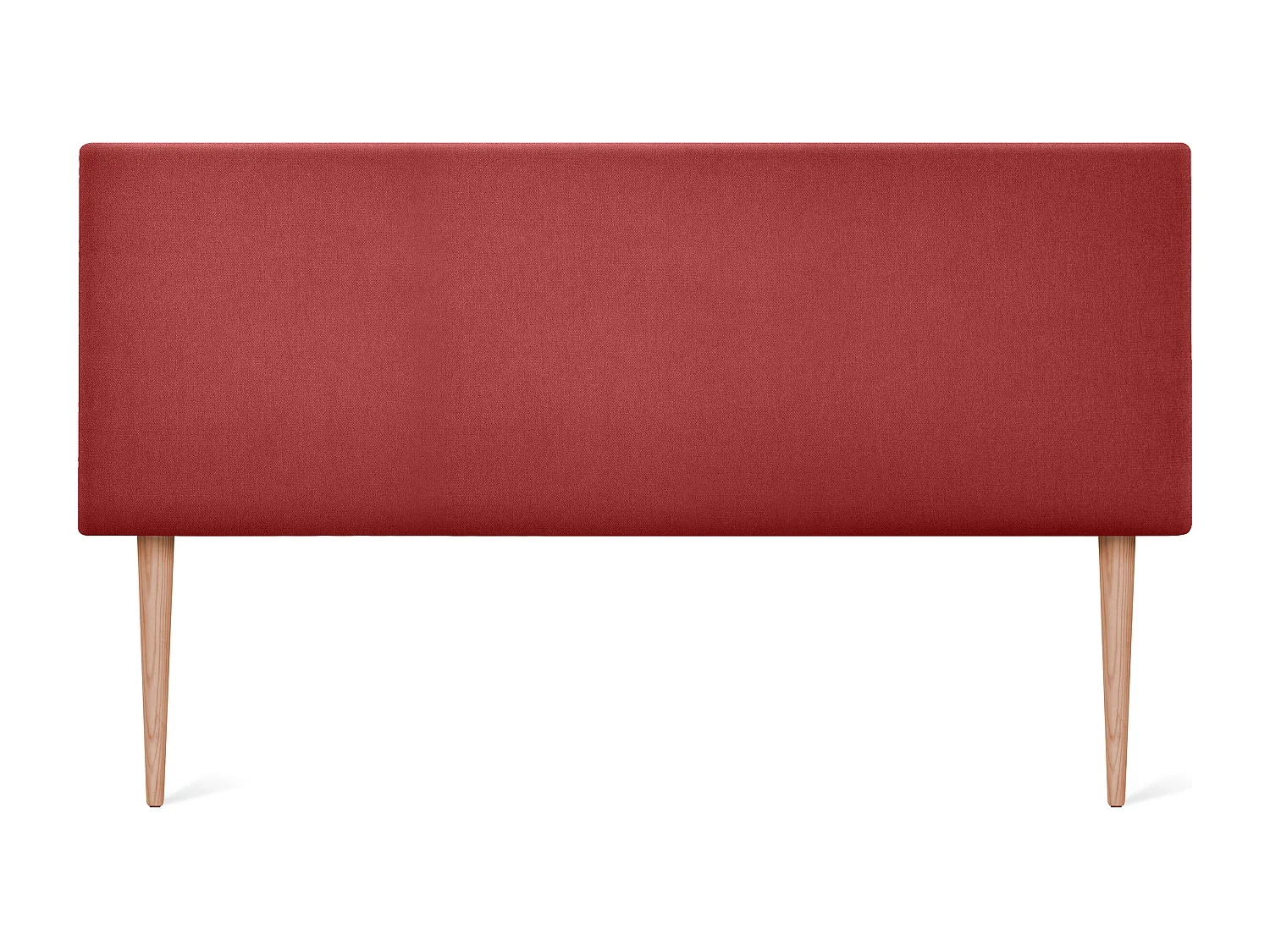 DHOME Hoofdeinde glad aqualine stof 145x105cm met bedpoten 135/140 - Rood