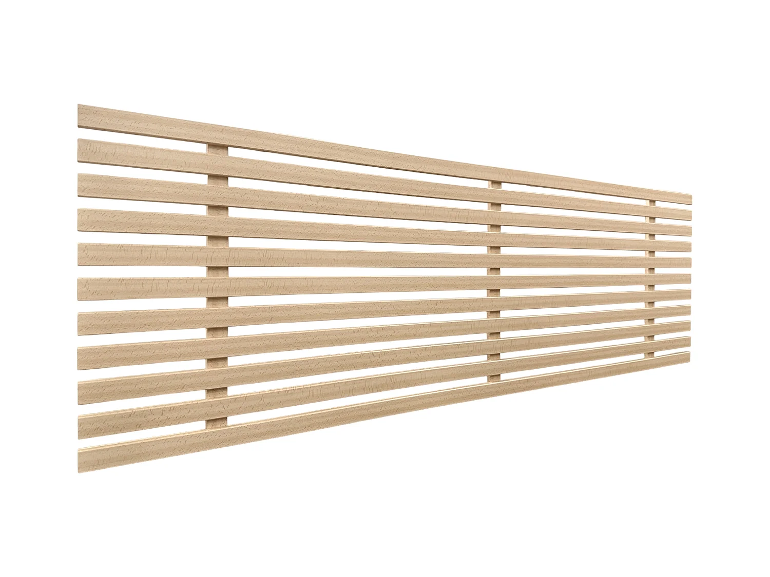 DHOME Cabecero de Madera reciclada DM Estilo Japones 135x46cm Camas 120/135 - Madera Natural