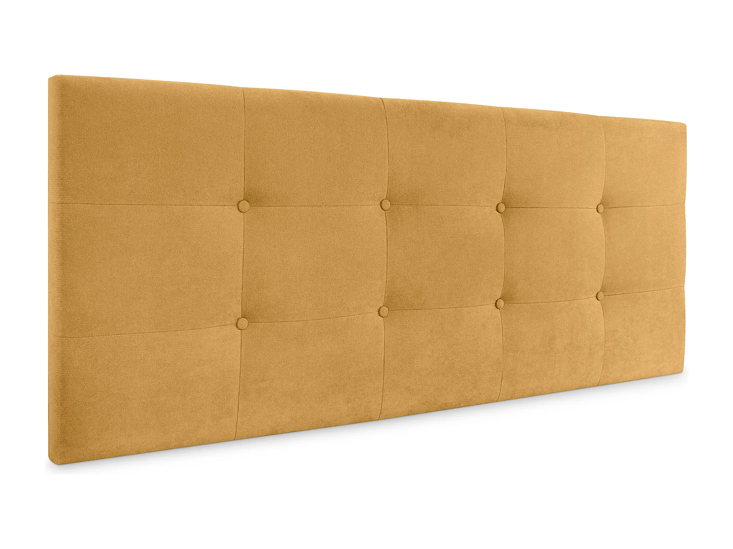 DHOME Hoofdeinde van Aqualine-stof capitonné tot op de vloer 90x120cm Bedden 80/90 - Wit