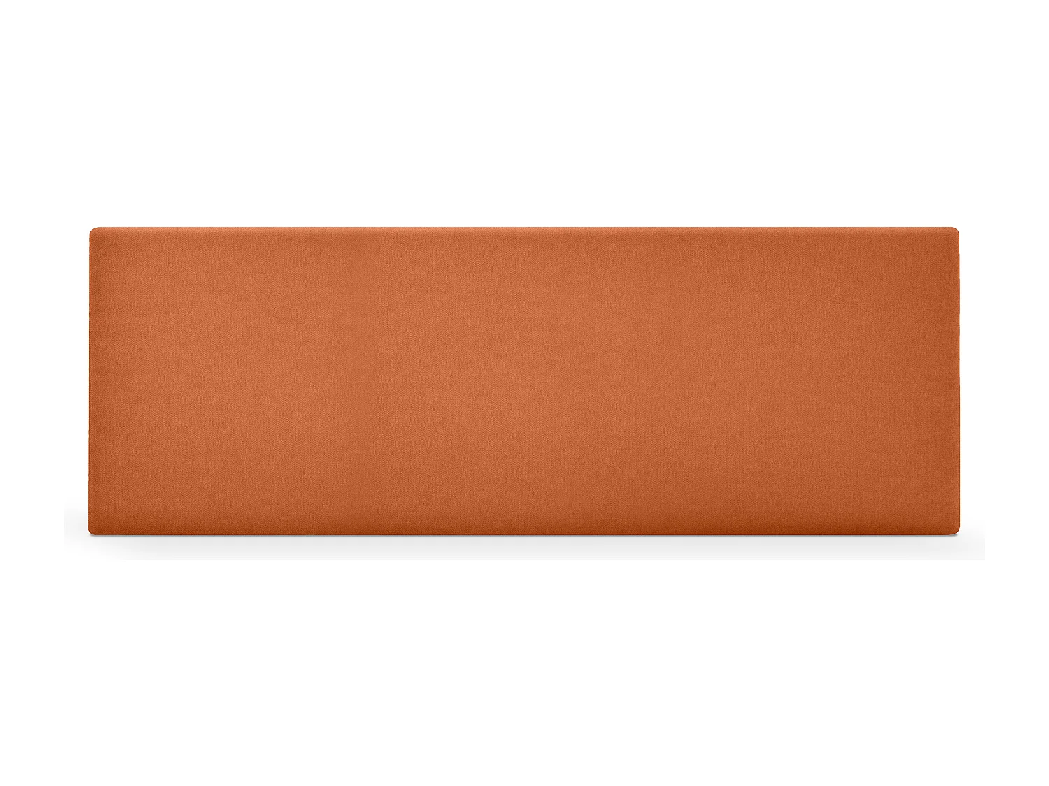 DHOME Hoofdeinde gladde aqualine stof 135x50cm voor 120/135 bedden - oranje
