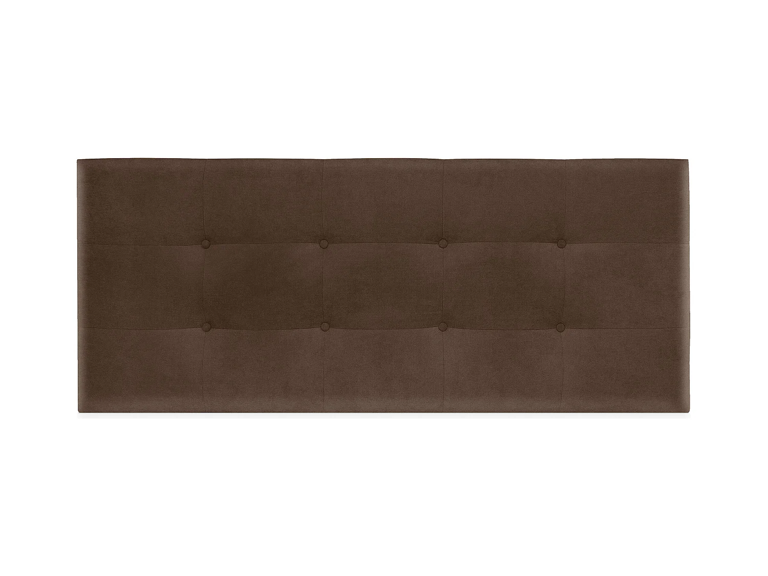 DHOME Tête de lit en tissu Aqualine Capitoné 135x60cm Lits 120/135 - Marron