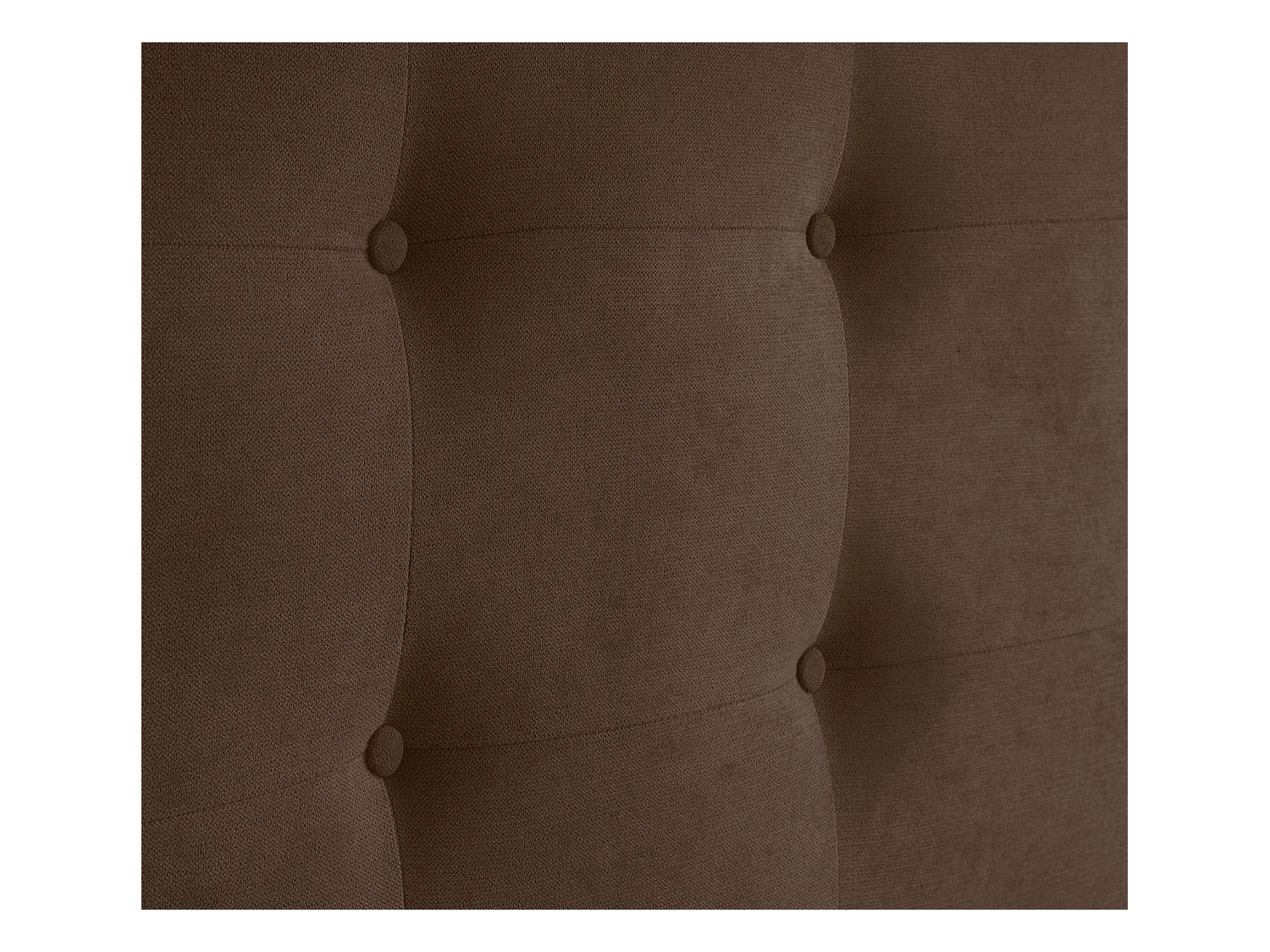 DHOME Tête de lit en tissu Aqualine Capitoné 135x60cm Lits 120/135 - Marron