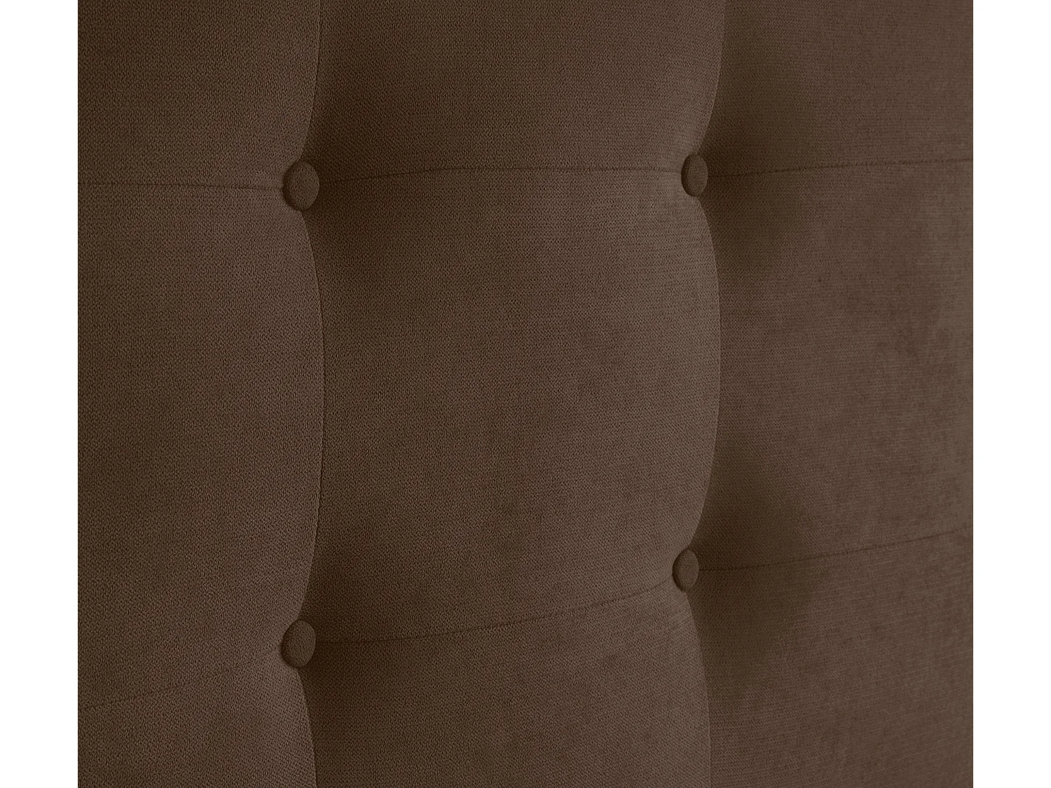 DHOME Tête de lit en tissu Aqualine Capitoné 135x60cm Lits 120/135 - Marron