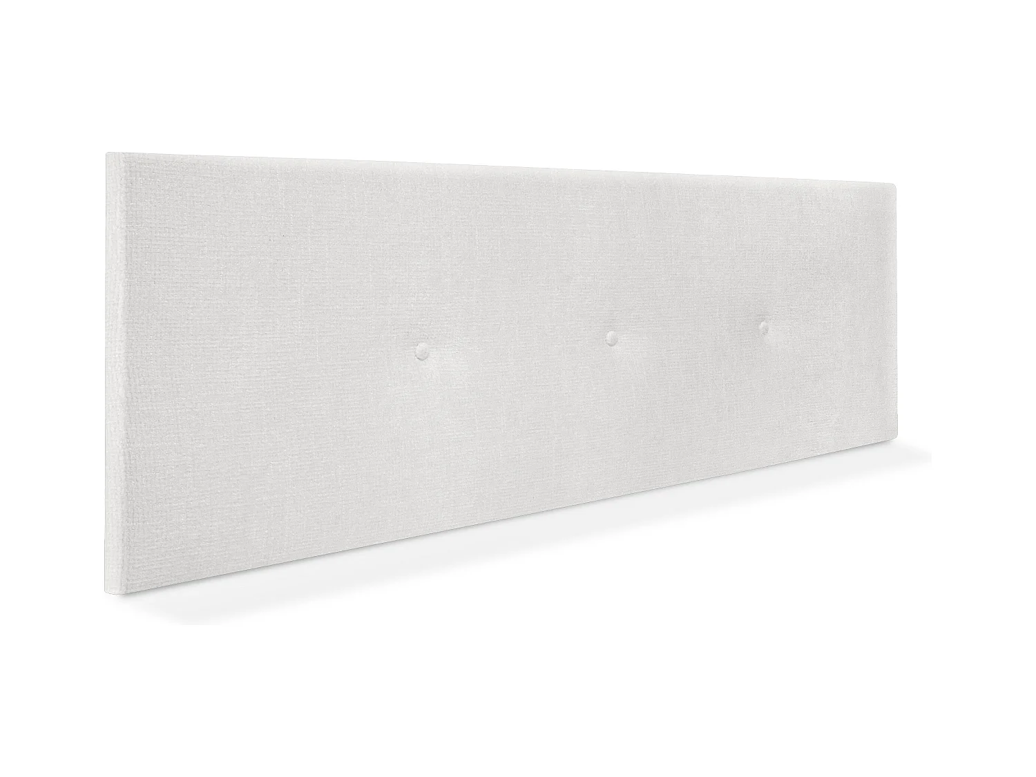 DHOME Tête de lit en laine naturelle avec Boutons 160x50cm Lits 150/160 - Blanc