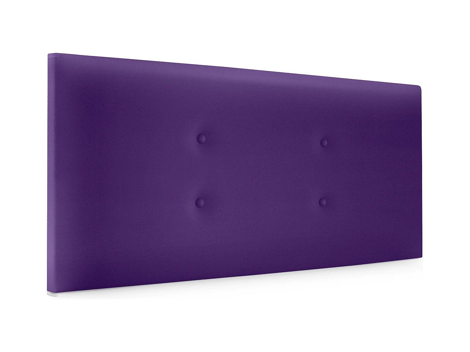 DHOME Tête de lit similicuir avec 2 rangées de boutons 110x50cm Lits 105 - Lila