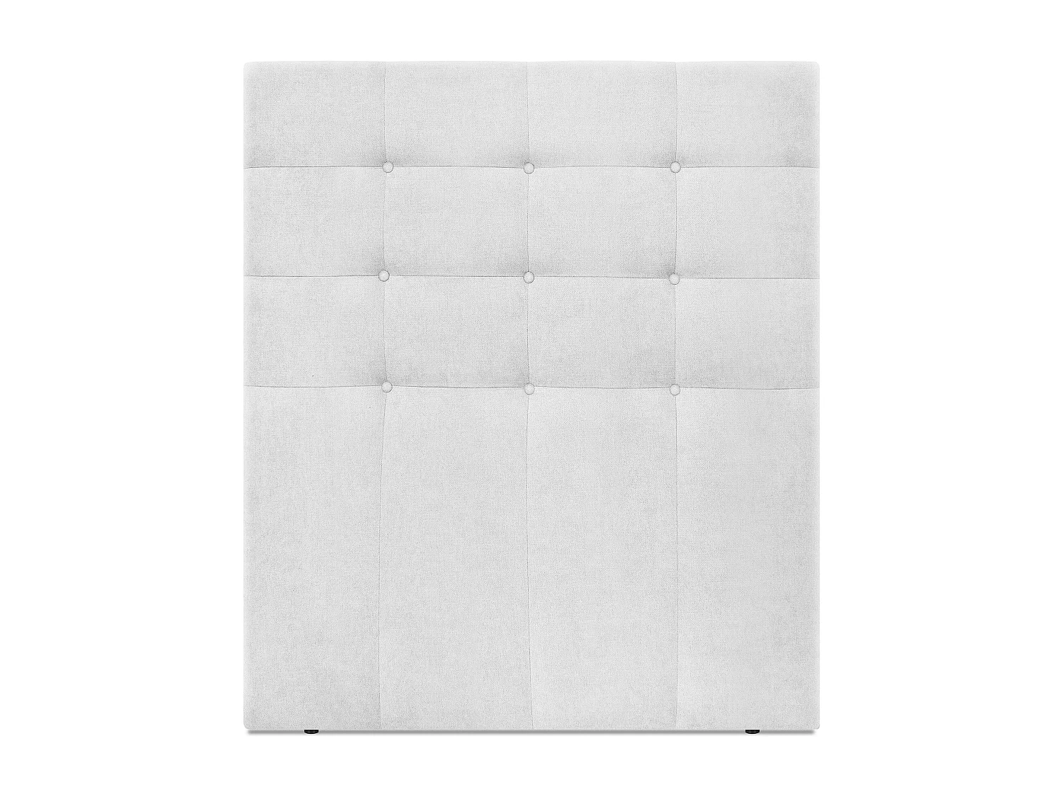 DHOME Cabeceira de  Tecido AquaLinho Capitoné Até o chão 95x120cm Camas 90 - Cinza Pérola