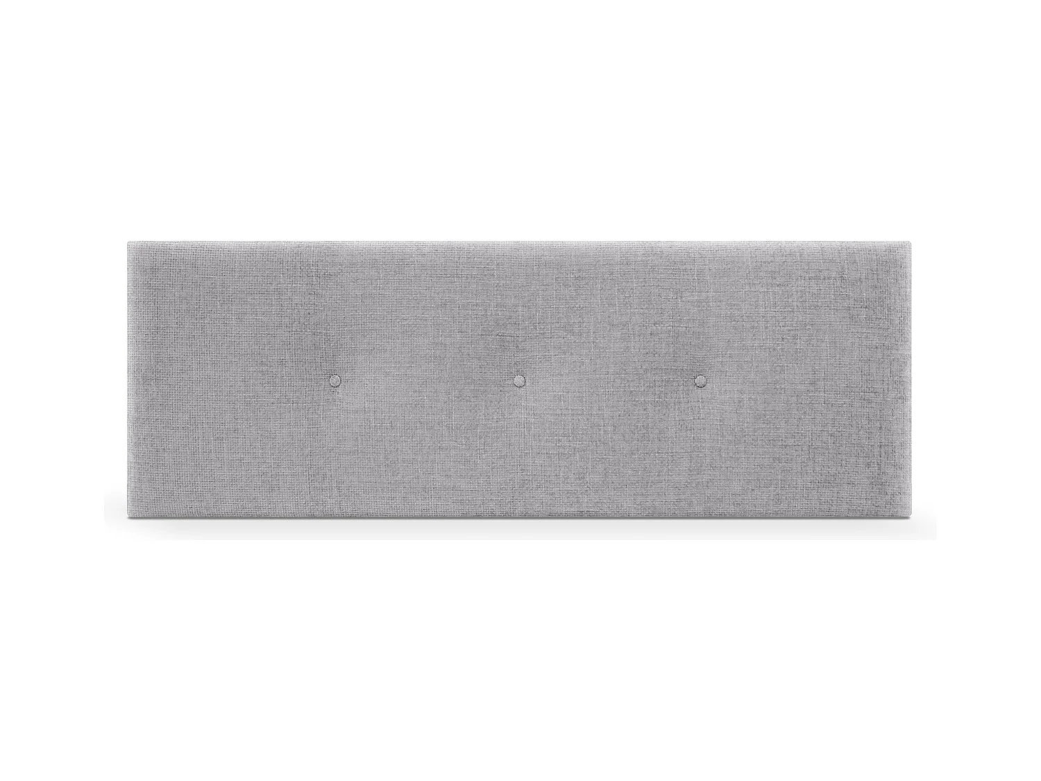 DHOME Tête de lit en laine naturelle avec Boutons 135x50cm Lits 120/135 - Gris clair