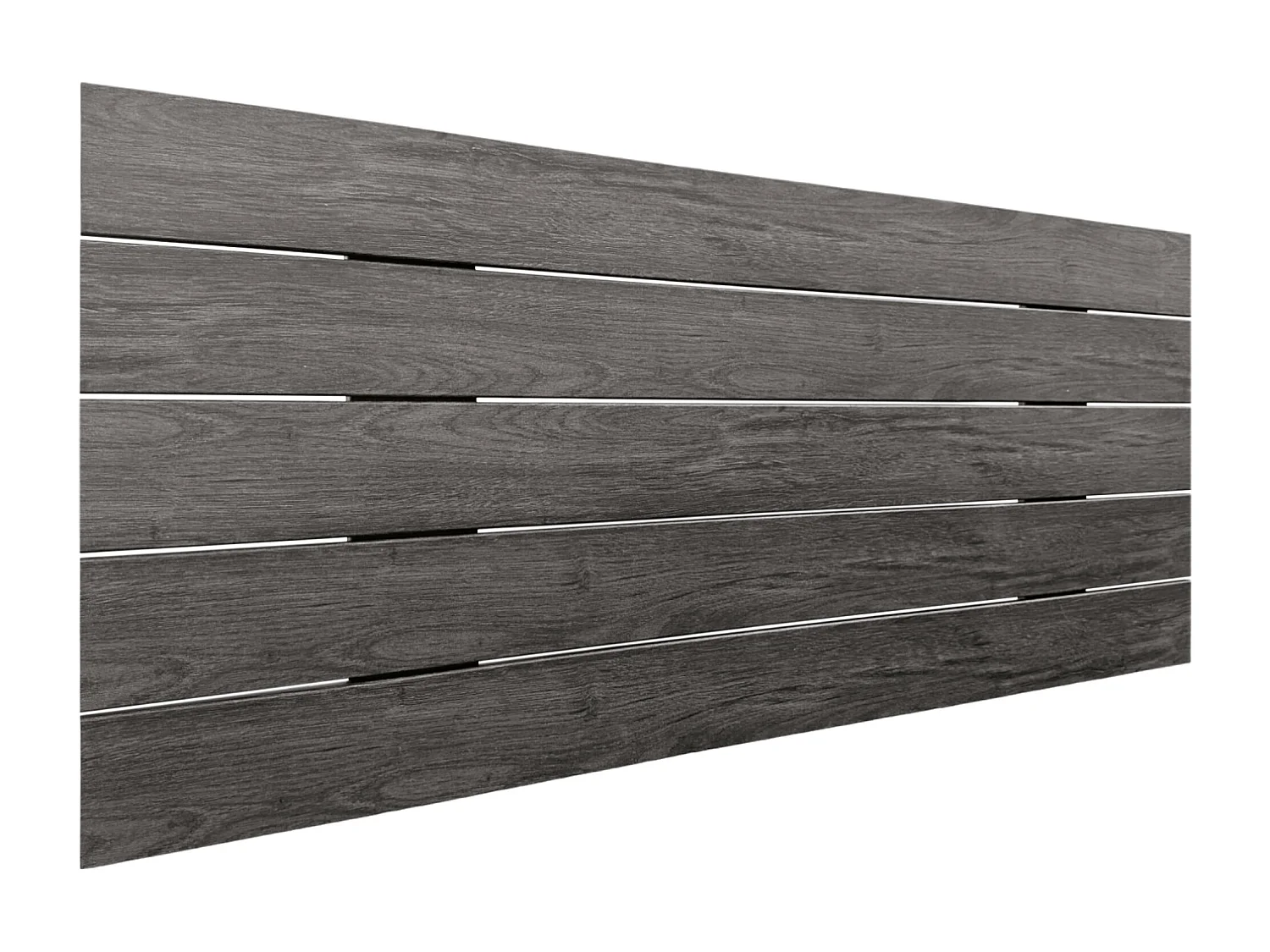 DHOME Tête de lit en bois recyclé DM Style Palette Horizontale 110x46cm Lits 105 - Bois Cendre