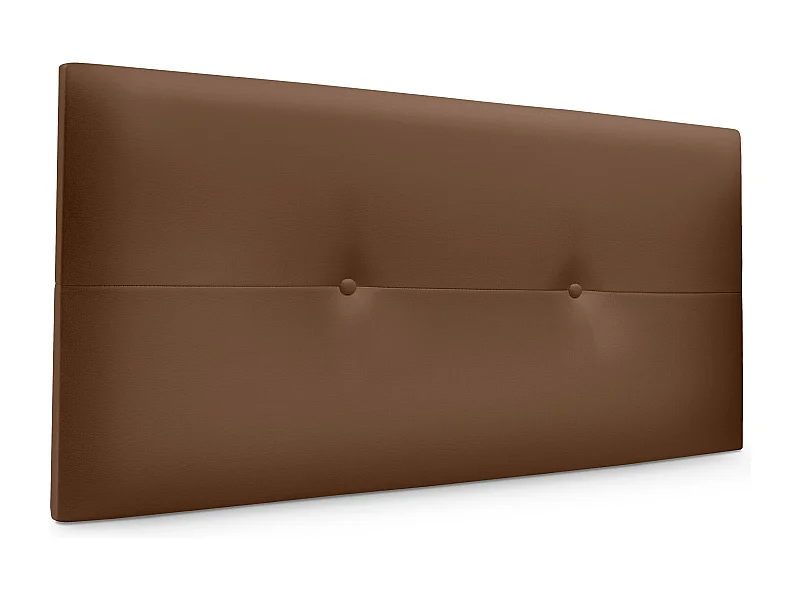 DHOME Kopfteil aus Kunstleder mit Knöpfen 110x50cm Betten 105 - Lehm