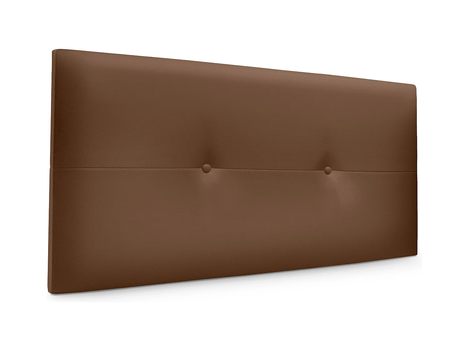 DHOME Tête de lit similicuir avec Boutons 110x50cm Lits 105 - Argile