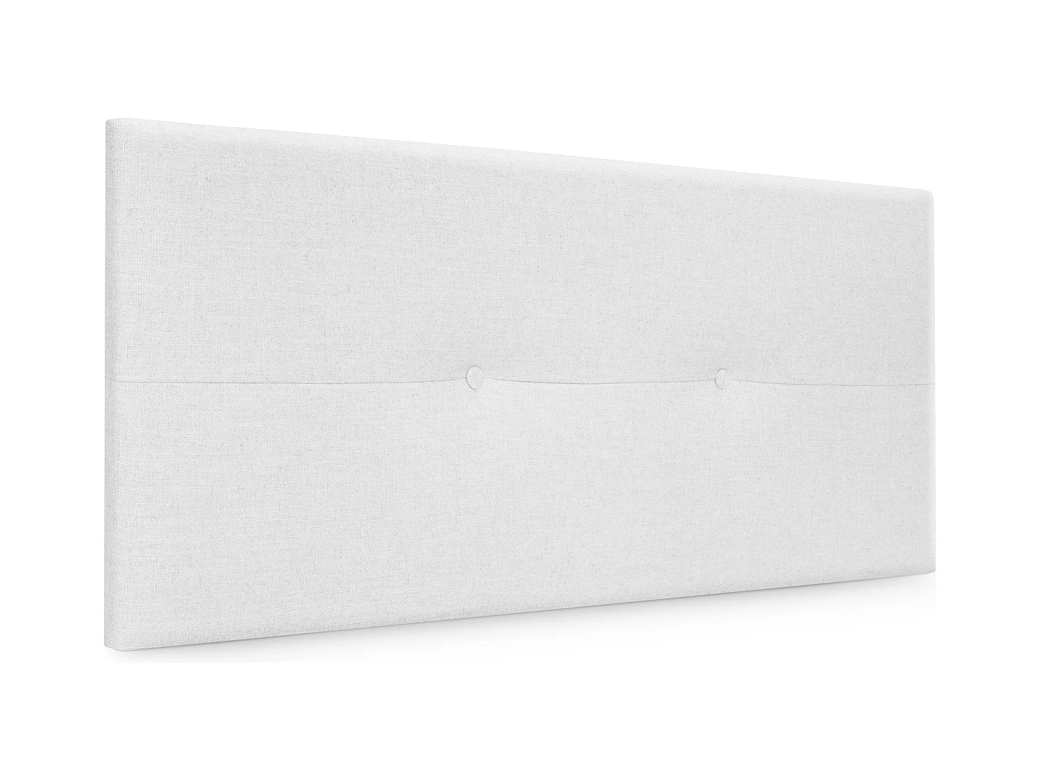 DHOME Tête de lit en lin naturel avec Boutons 105x50cm Lits 105 - Blanc