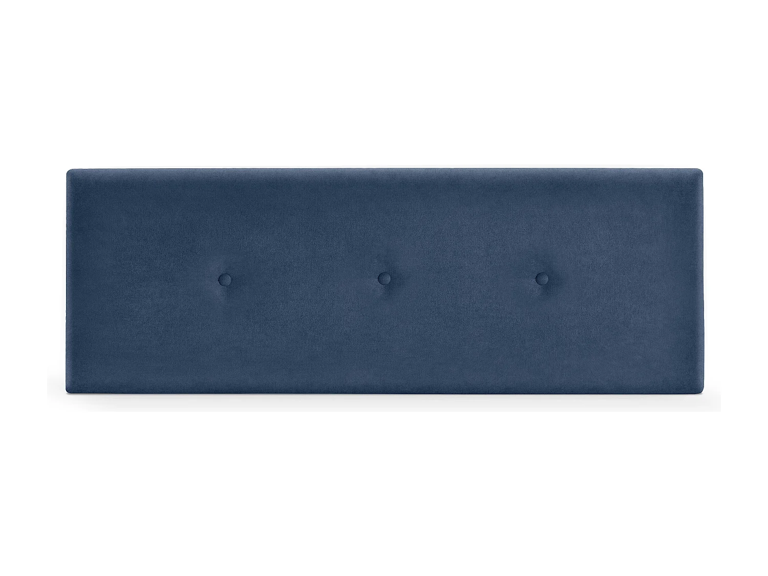 DHOME Aqualine Stoff Kopfteil glatt mit Knöpfen 145x50cm Betten 135/140 - Blau