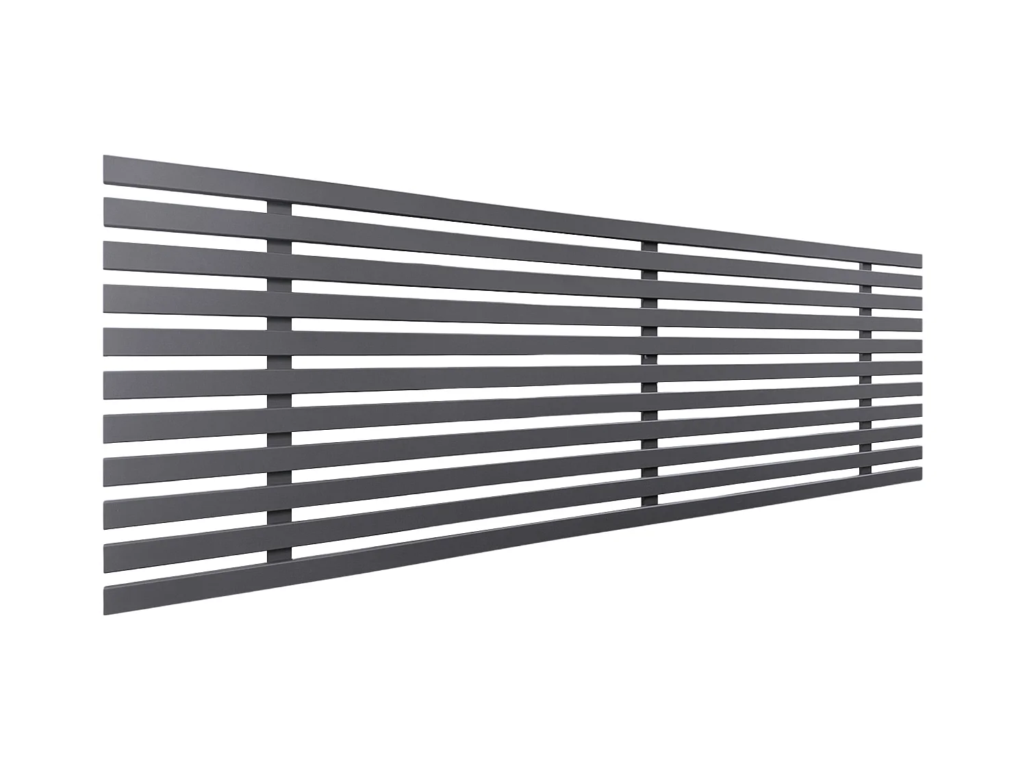 DHOME Tête de lit en bois recyclé DM Style Japonais 135x46cm Lits 120/135 - Gris Solide