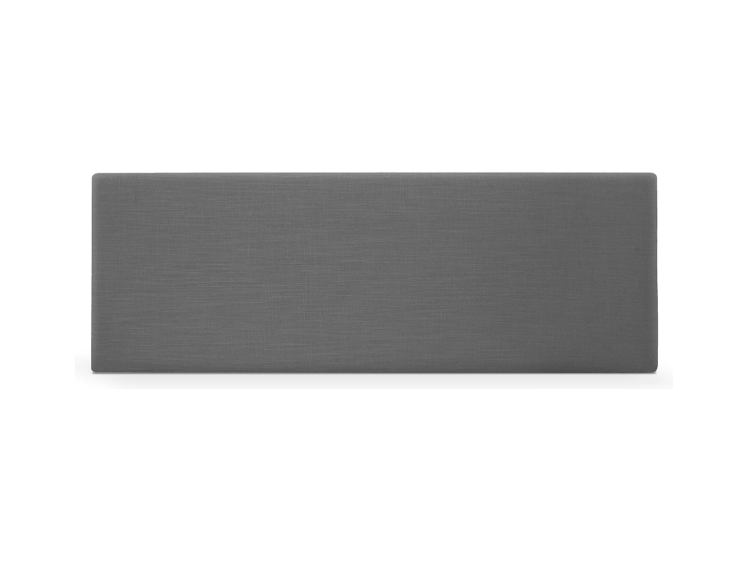 DHOME Tête de lit en lin naturel lisse 160x50cm Lits 150/160 - Gris foncé