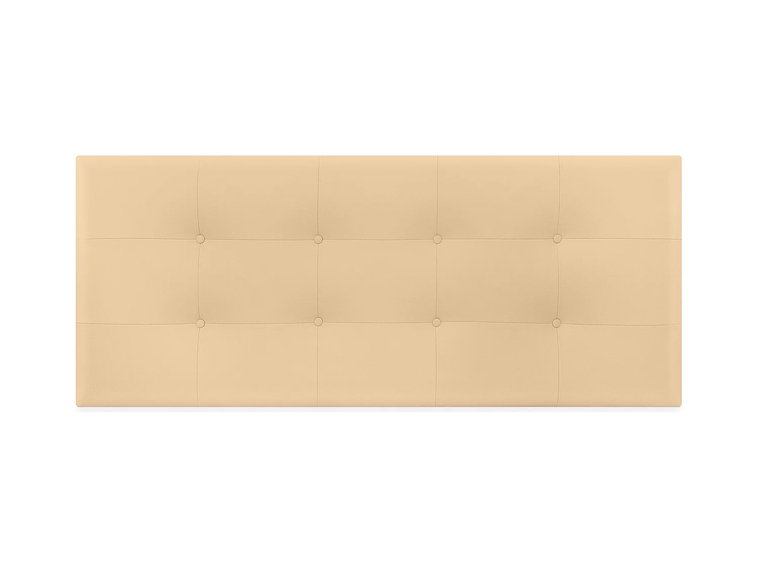 DHOME Tête de lit en Similicuir Capitonné 160x60cm Lits 150/160 - Vanille