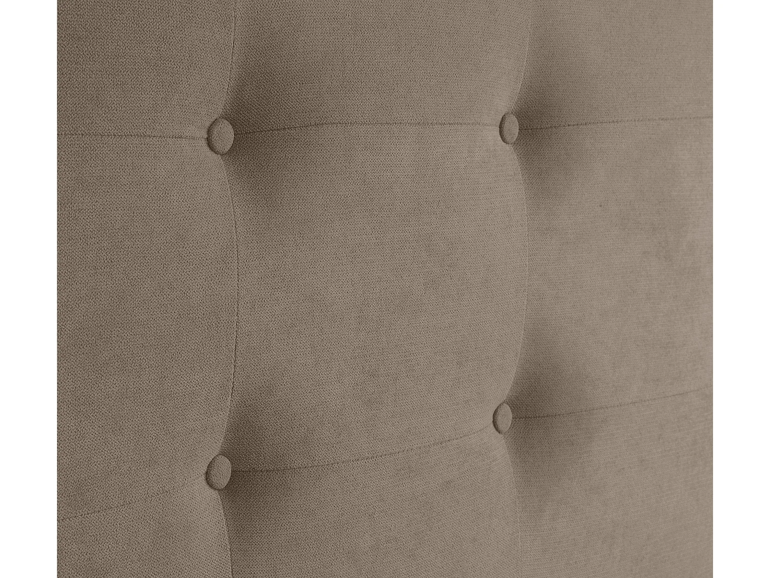 DHOME Tête de lit en Tissu Aqualine Capitonné 110x115cm avec Pieds Lits 105 - Terre