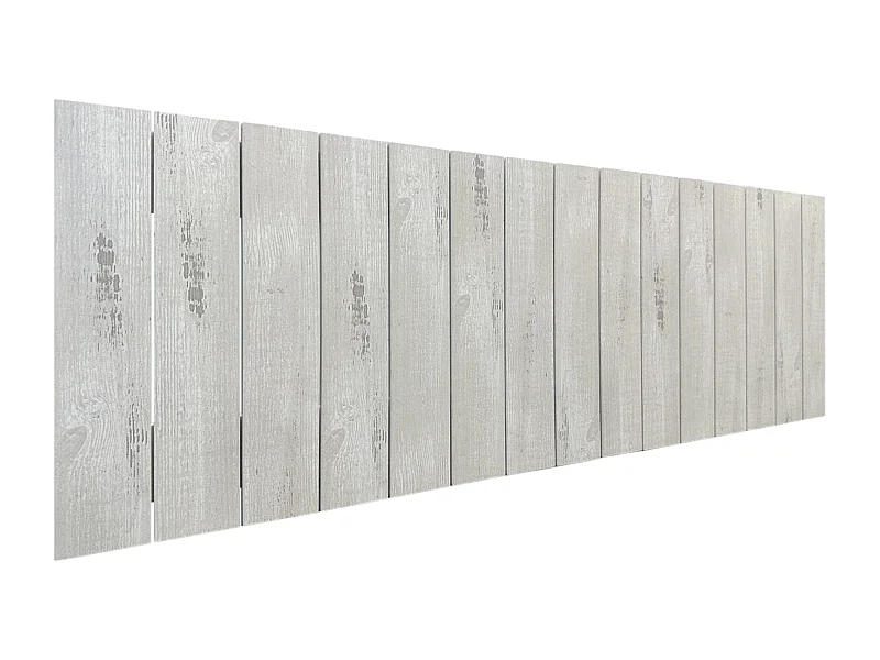 DHOME Gerecycled DM houten hoofdeinde verticale palletstijl 150x46cm bedden 150 - Wit Hout