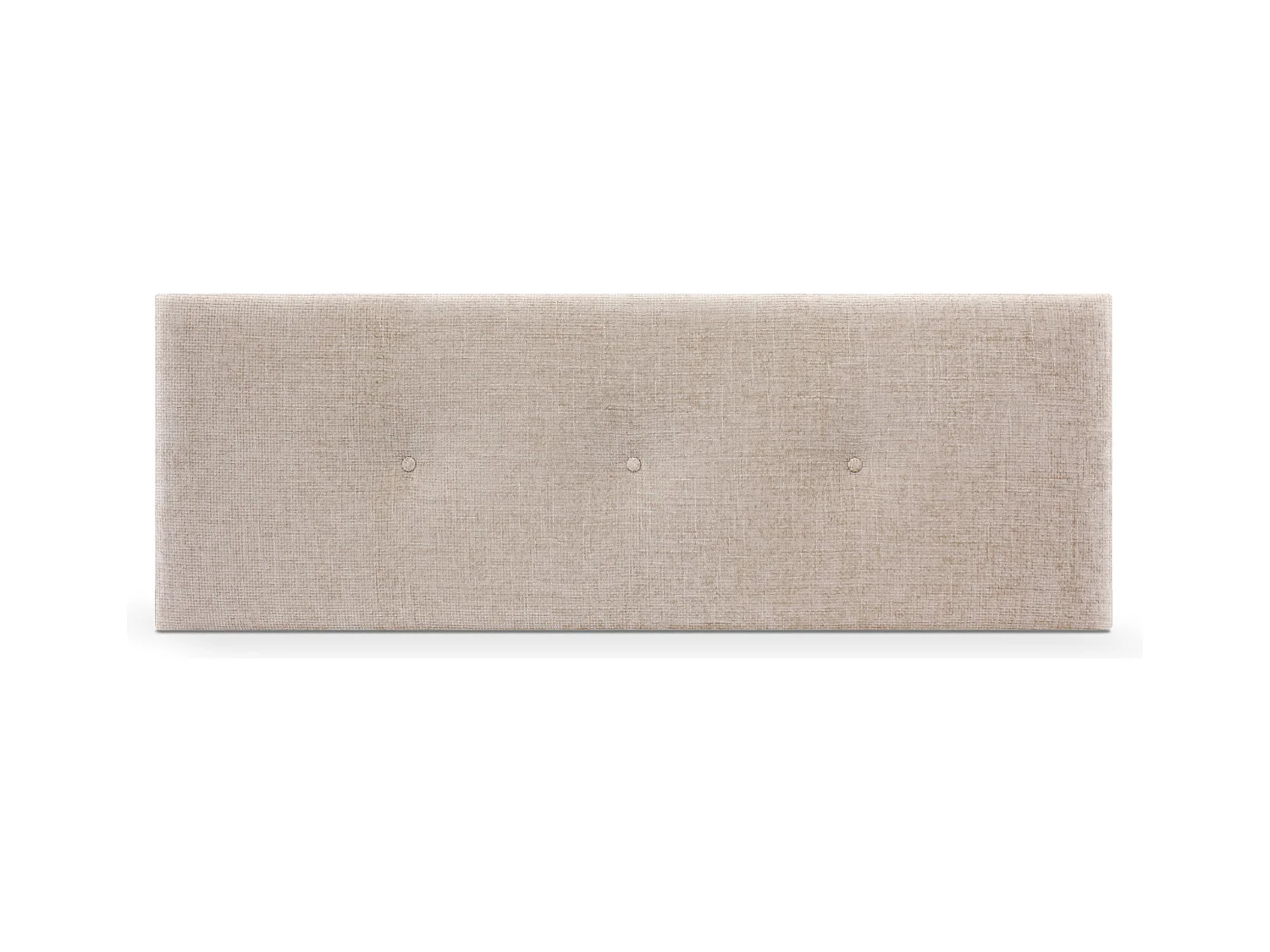 DHOME Tête de lit en laine naturelle avec Boutons 145x50cm Lits 135/140 - Beig