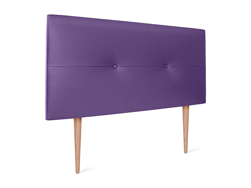 DHOME Kunstleer Hoofdeinde met Knopen 105x105cm met Bedpoten 105 - Lila