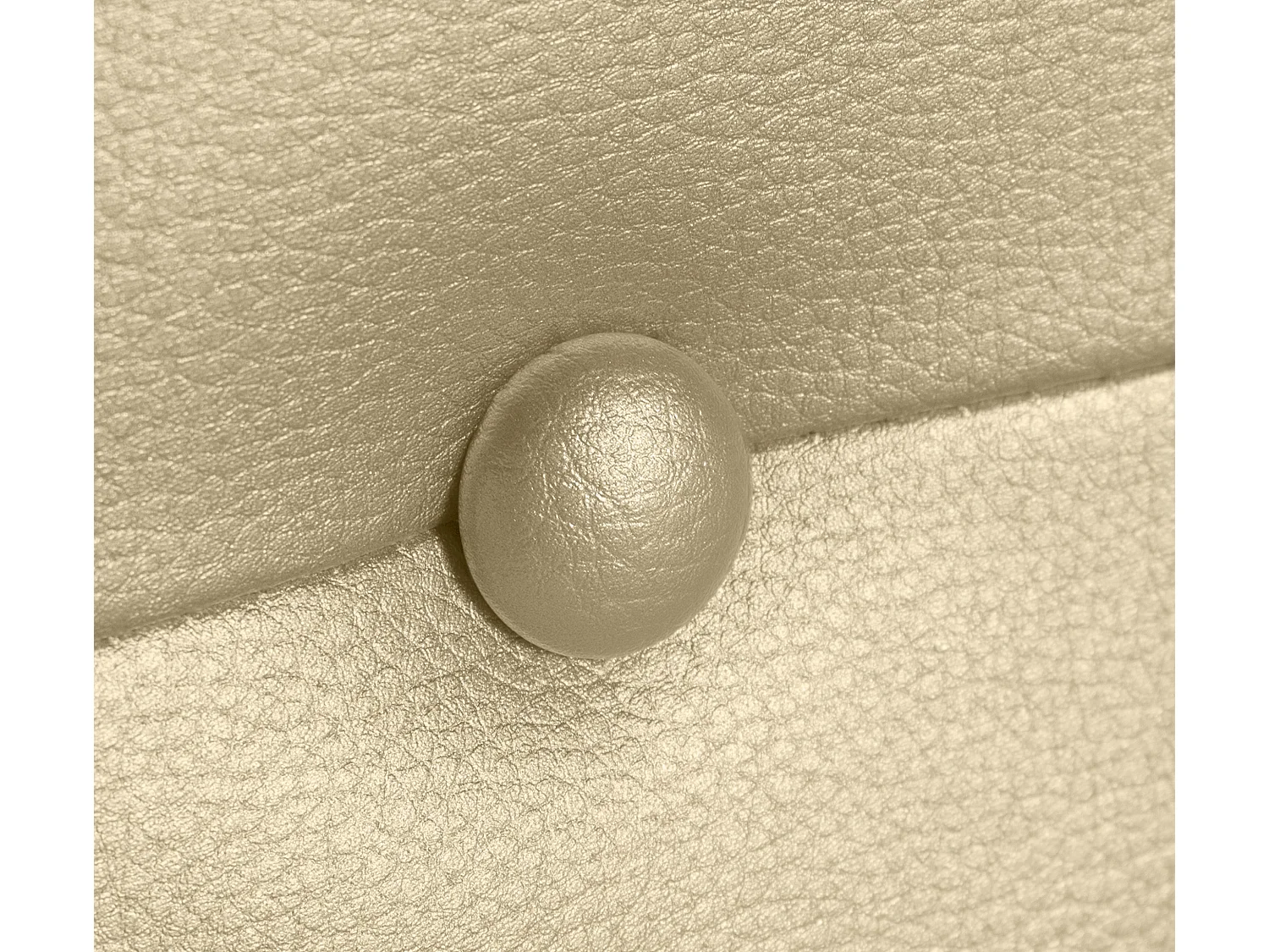 DHOME Tête de lit similicuir avec Boutons 105x50cm Lits 105 - Champagne