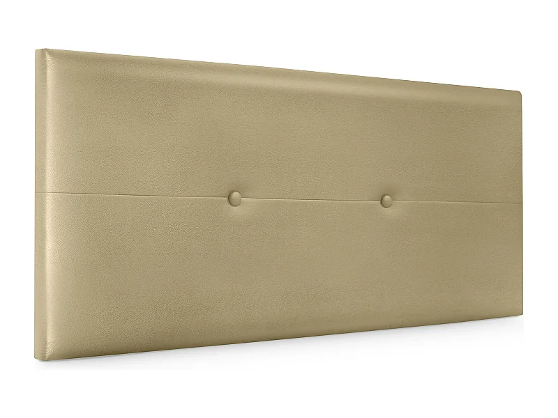 DHOME Tête de lit similicuir avec Boutons 105x50cm Lits 105 - Champagne