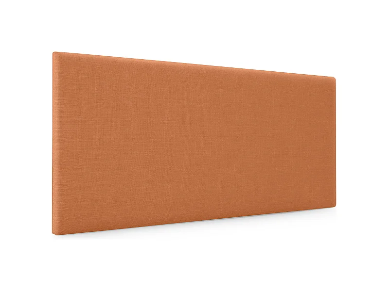 DHOME Schlichtes Kopfteil aus Naturleinen 90x50cm Betten 80/90 - Orange
