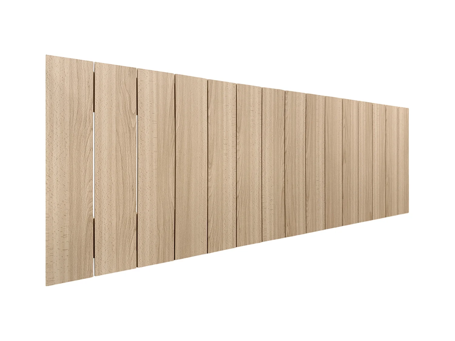 DHOME Recyceltes Holz-Kopfteil MDF Vertikale Palettenform 145x46 Betten 135/140 - Naturholz