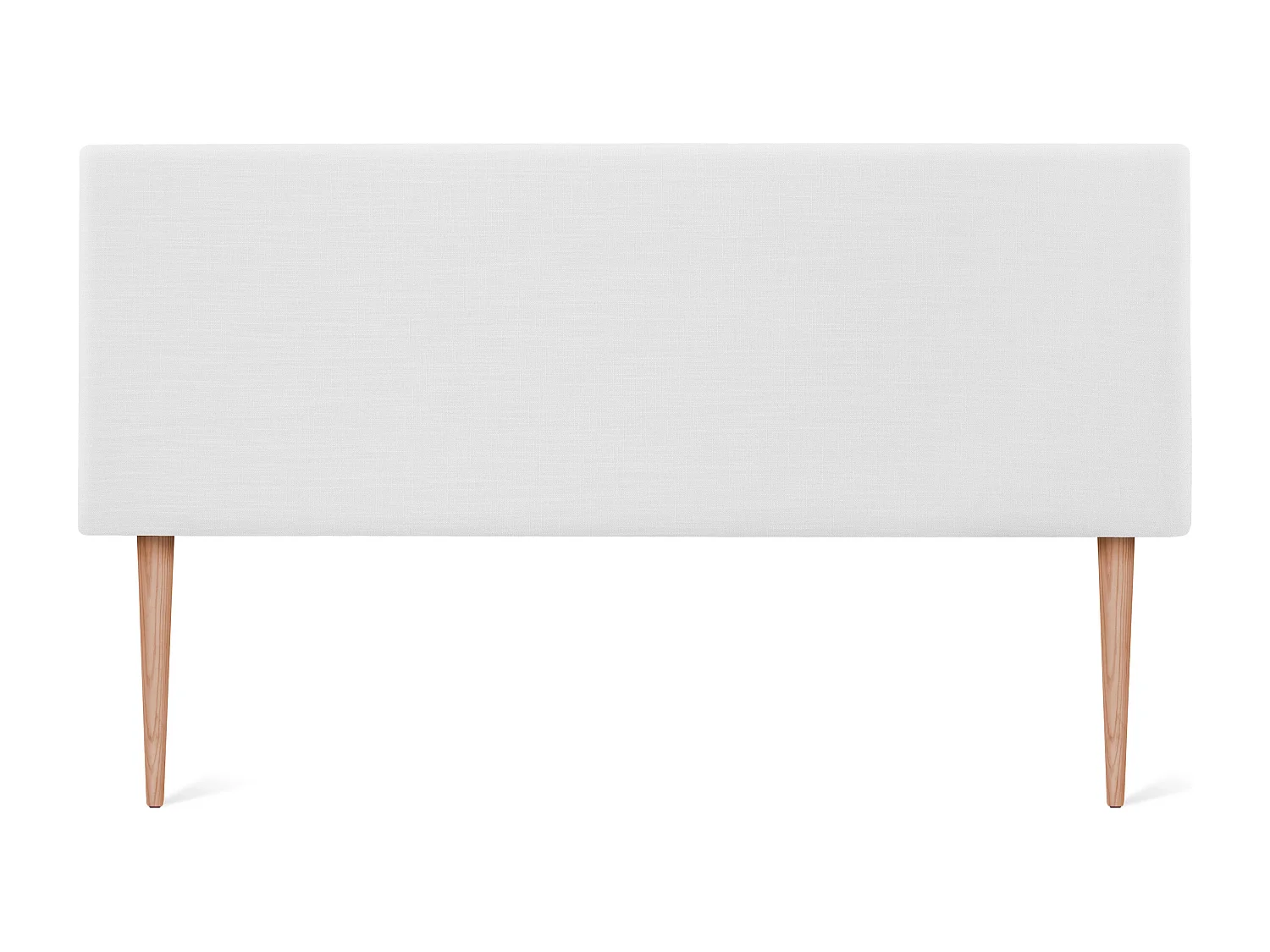 DHOME Schlichtes Kopfteil aus Naturleinen 150x105cm Mit Beinen Betten 150 - Weiß