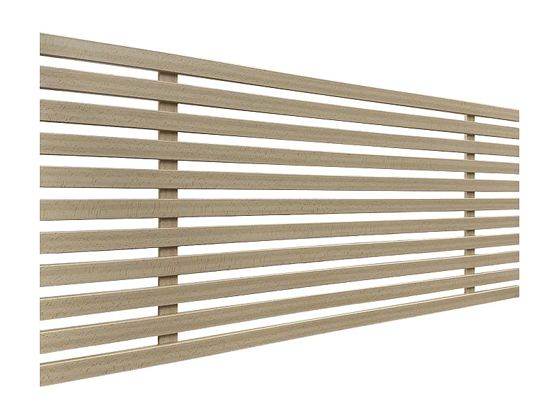 DHOME Tête de lit en bois recyclé DM Style Japonais 110x46cm Lits 105 - Bois Naturel