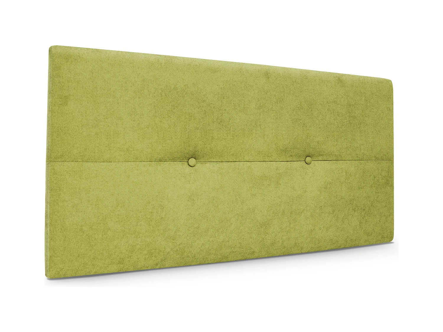 DHOME Aqualine Kopfteil aus Stoff mit Knöpfen 110x50cm Betten 105 - Pistazie