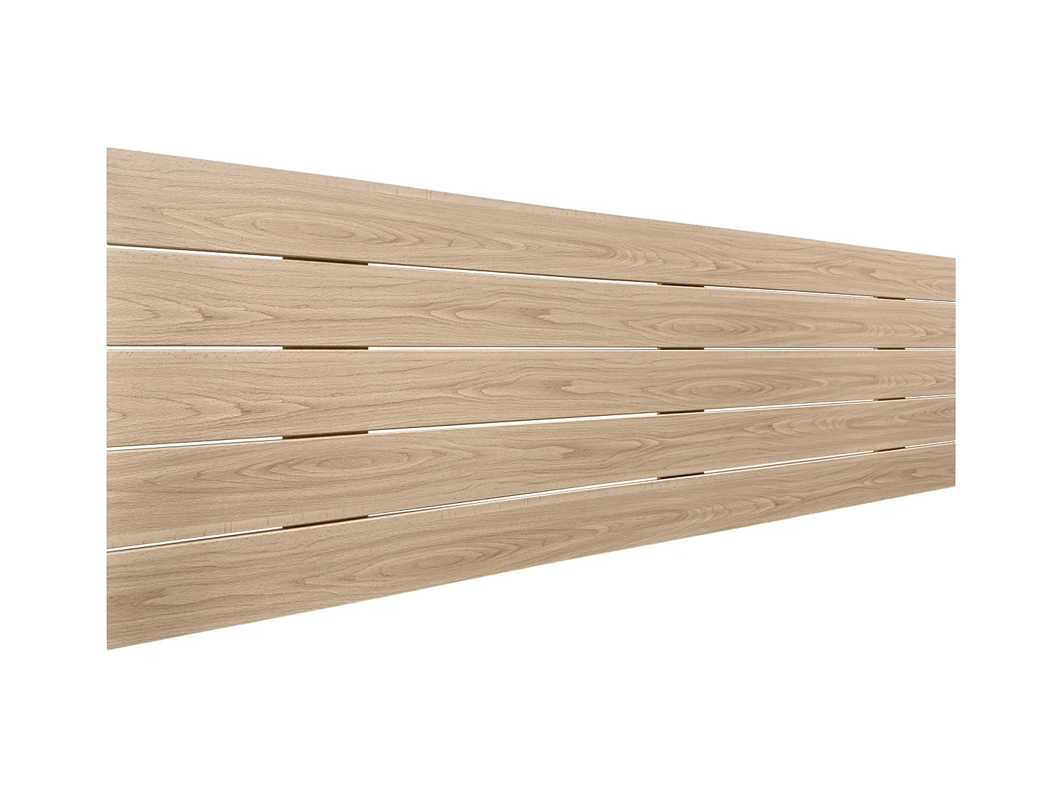 DHOME Tête de lit en bois recyclé MDF Palet Style Horizontal 145x46cm Lits 135/140 - Bois Naturel