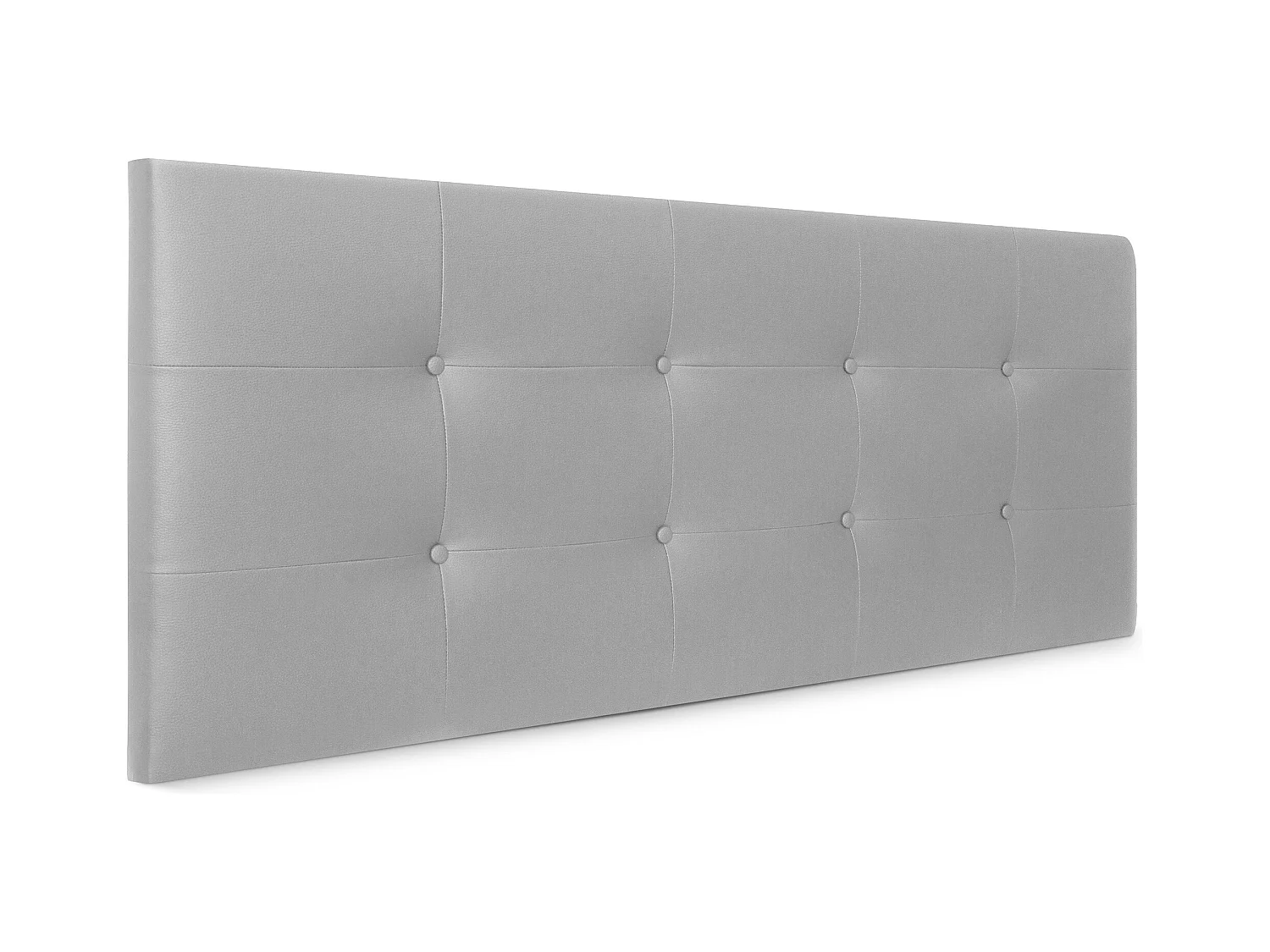 DHOME Tête de lit en Similicuir Capitonné 160x60cm Lits 150/160 - Gris Clair