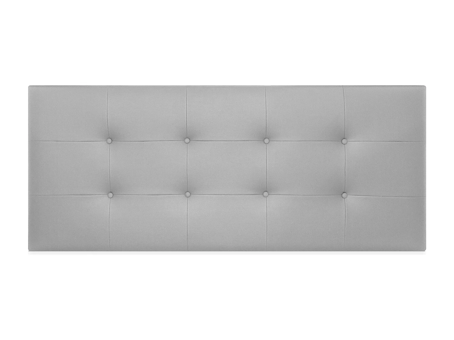 DHOME Tête de lit en Similicuir Capitonné 160x60cm Lits 150/160 - Gris Clair
