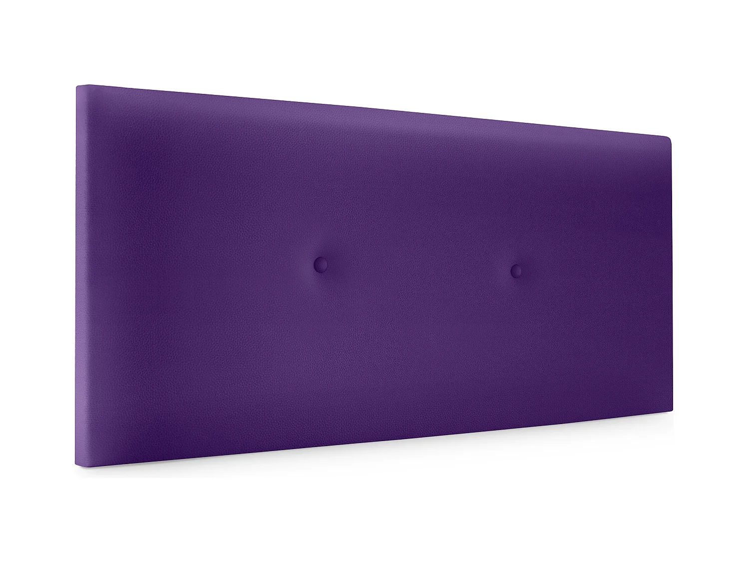 DHOME Tête de lit simili cuir lisse avec Boutons 90x50cm Lits 80/90 - Lila