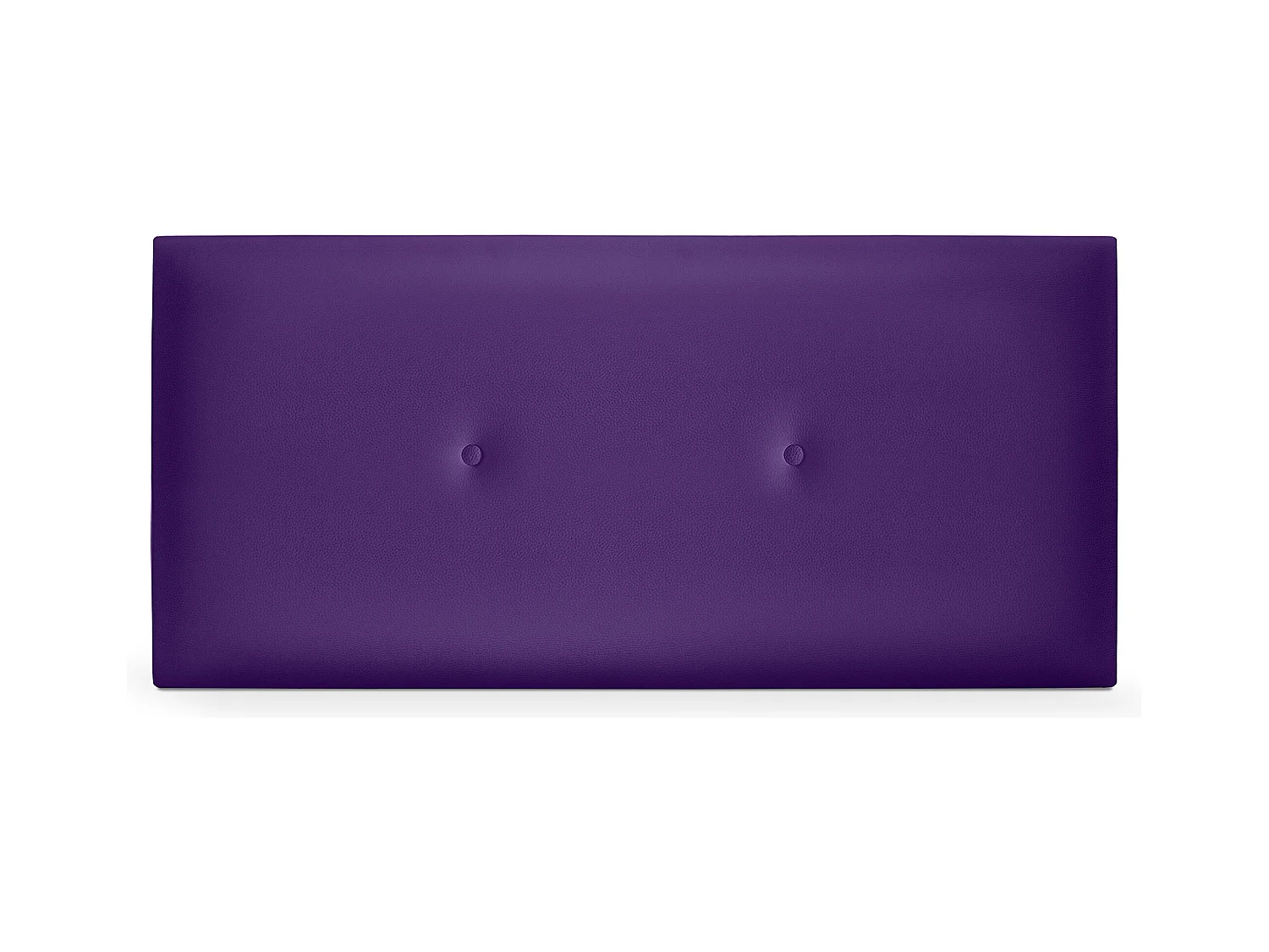 DHOME Glad kunstleer hoofdeinde met knopen 90x50cm voor 80/90 bedden - Lila