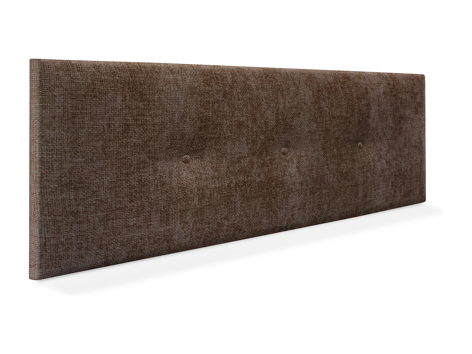 DHOME Hoofdeinde van natuurlijke wol met knopen 160x50cm bedden 150/160 - Bruin