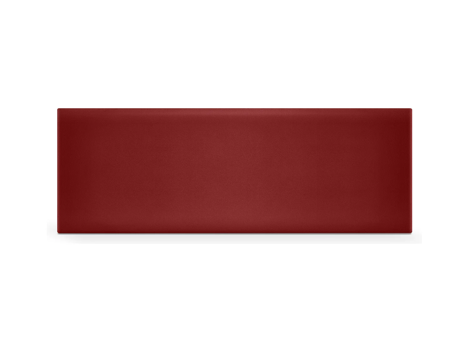 DHOME Tête de lit simili cuir lisse 150x50cm Lits 150 - Rouge