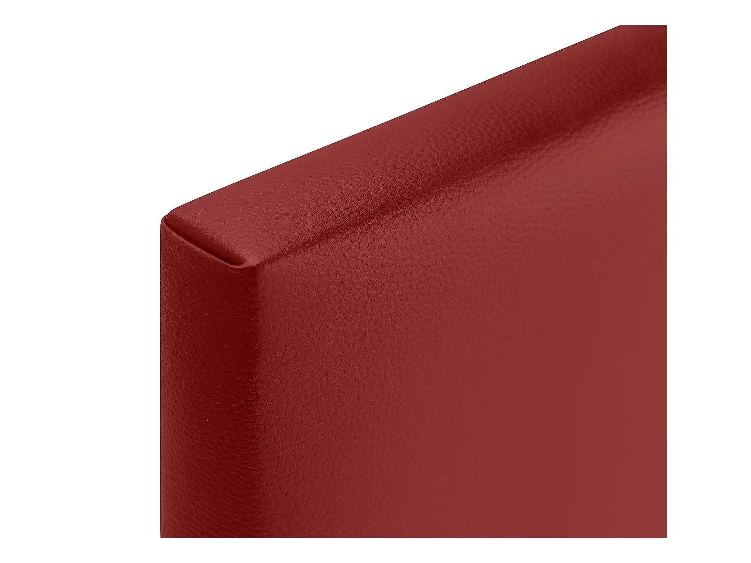 DHOME Tête de lit simili cuir lisse 150x50cm Lits 150 - Rouge