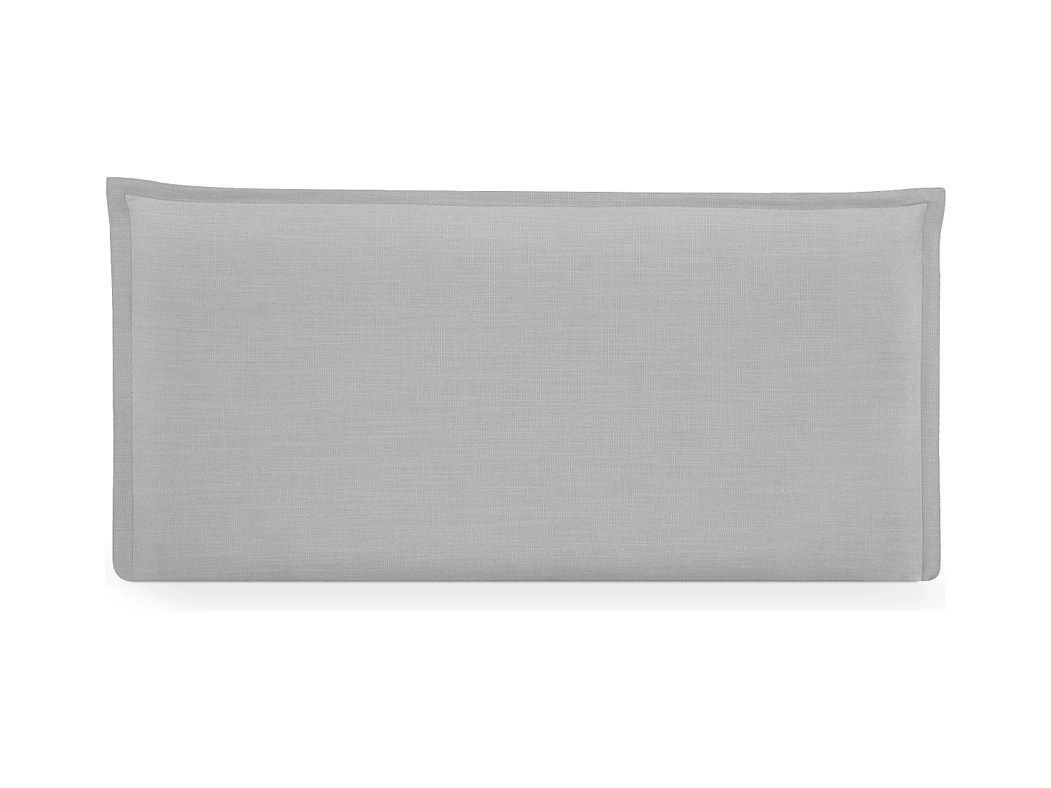 DHOME Hoofdeinde van effen natuurlijk linnen met rand 105x50cm bedden 105 - lichtgrijs