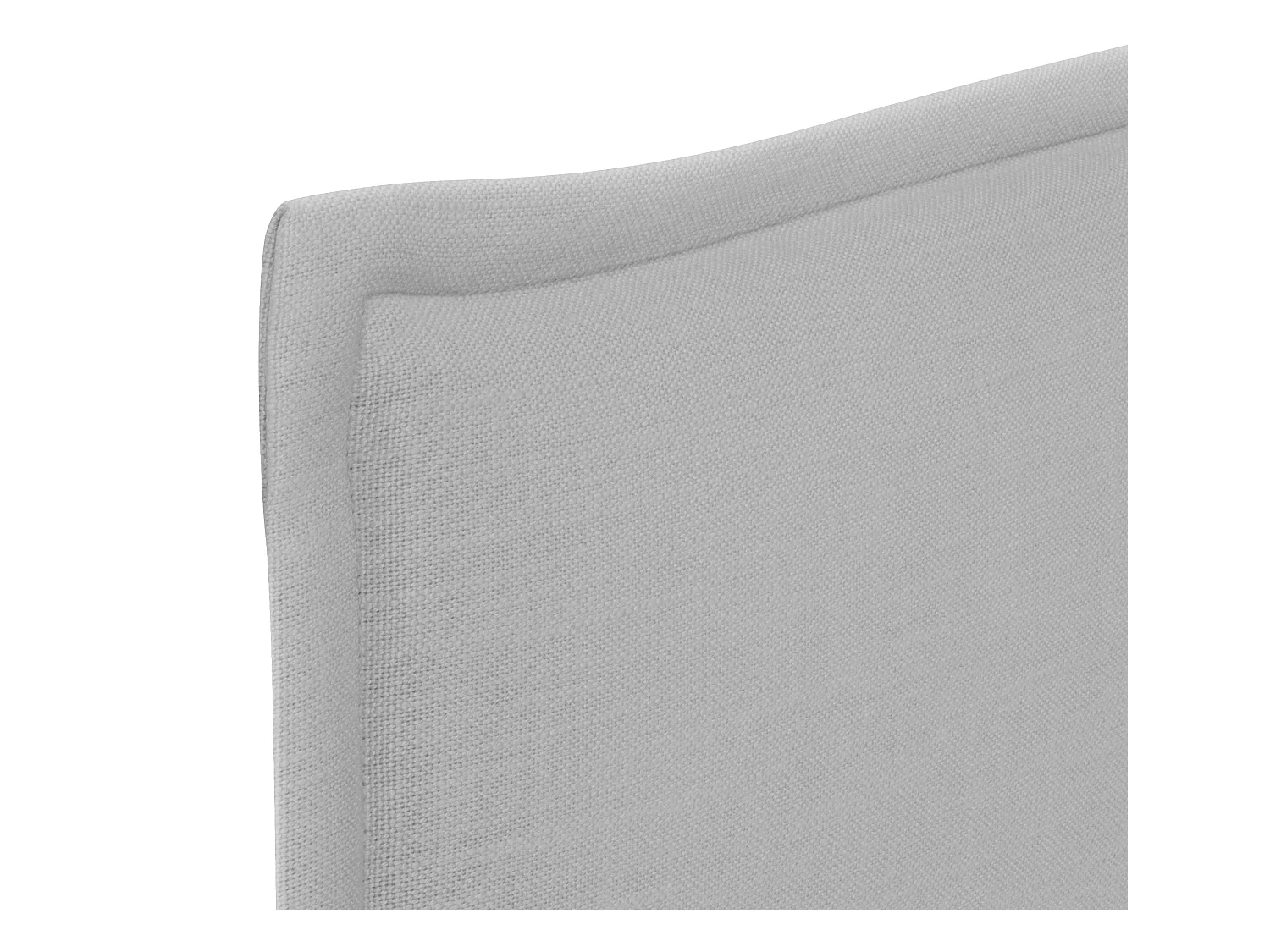 DHOME Hoofdeinde van effen natuurlijk linnen met rand 105x50cm bedden 105 - lichtgrijs