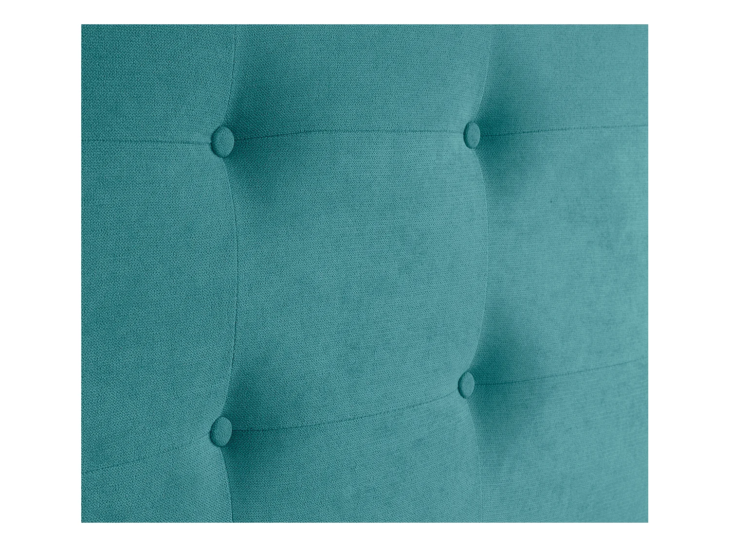 DHOME Gestoffeerd hoofdbord Aqualine met capitonnering 110x115cm met bedpoten Bedden 105 - Turkoois