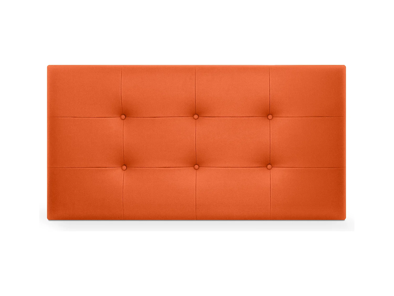 DHOME Tête de lit en Similicuir Capitonné 95x60cm Lits 90 - Orange