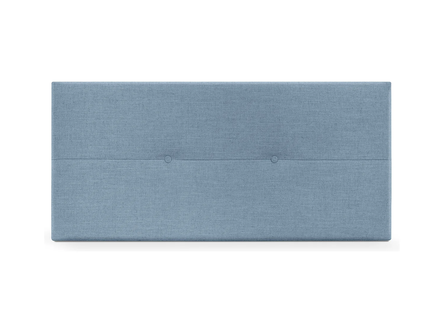 DHOME Tête de lit en lin naturel avec Boutons 95x50cm Lits 90 - Bleu