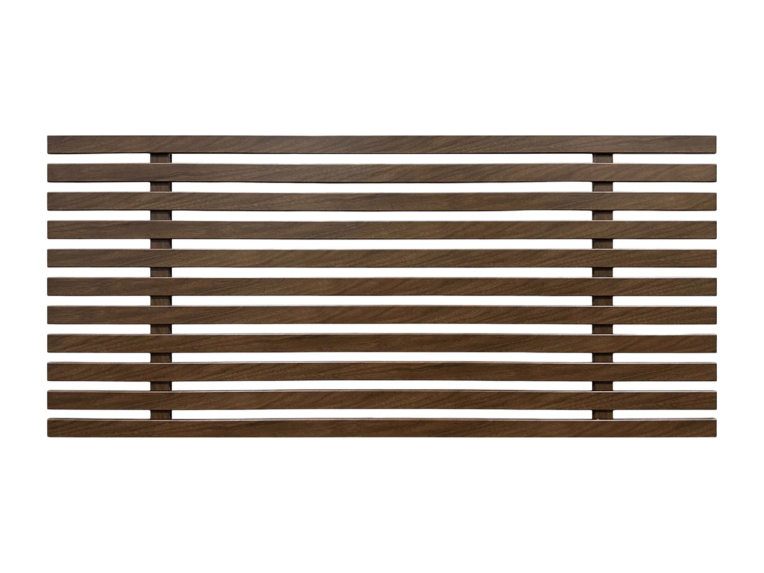 DHOME Tête de lit en bois recyclé MDF Style Japonais 90x46cm Lits 80/90 - Bois Noyer