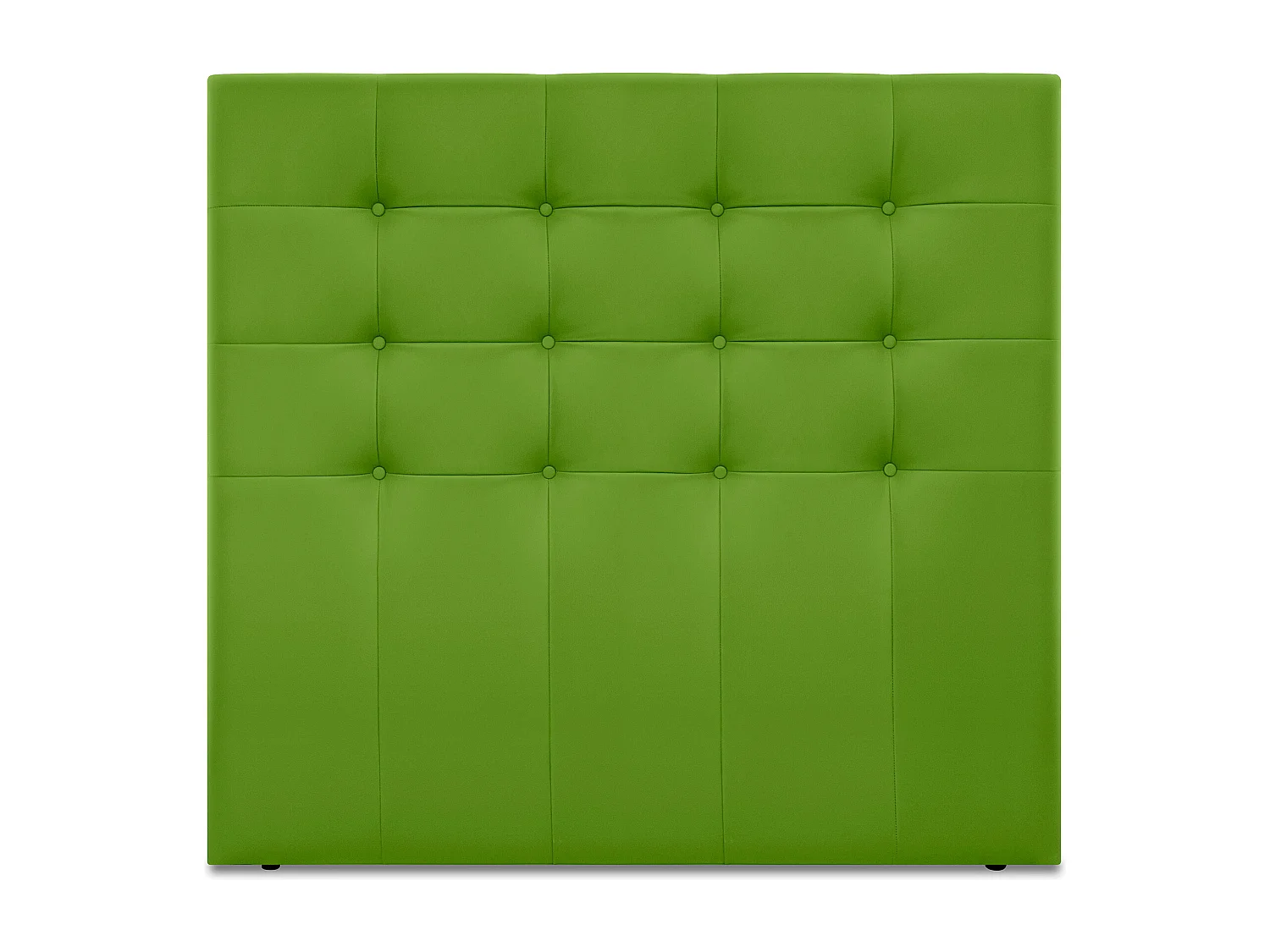 DHOME Cabeceira de  Couro sintético Capitoné Até o chão 145x120cm Camas 135/140 - Verde